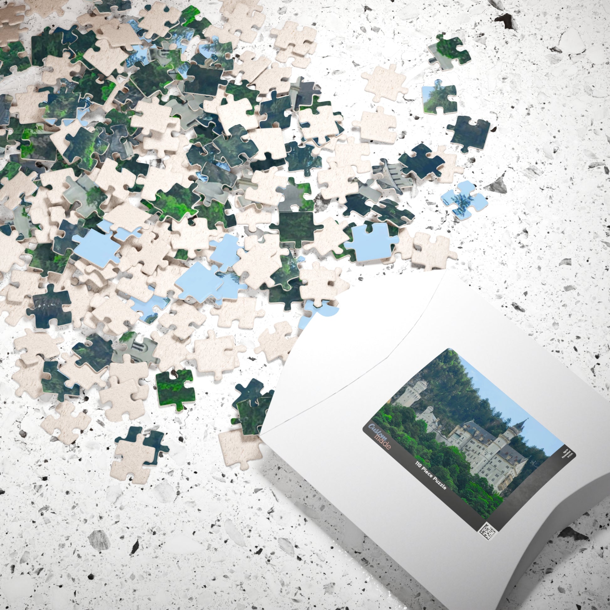 Neuschwanstein Castle Jigsaw Puzzle - Historical Landmark, Germany Bavarian Landscape Realistic Summer View, Alps German Architecture Puzzle The Puzzle Chest