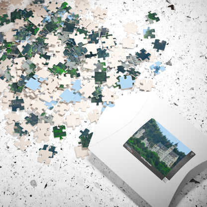 Neuschwanstein Castle Jigsaw Puzzle - Historical Landmark, Germany Bavarian Landscape Realistic Summer View, Alps German Architecture Puzzle The Puzzle Chest