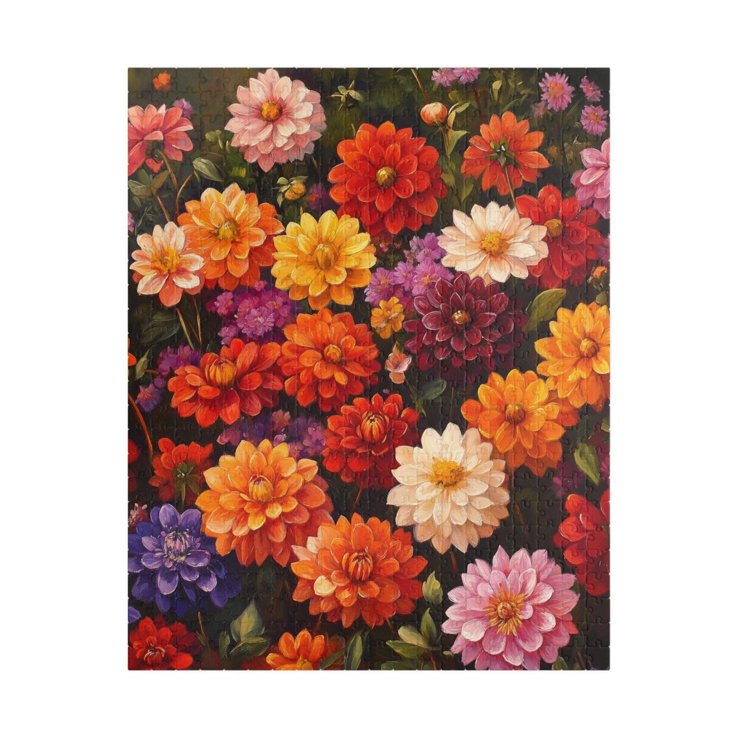 Colorful Zinnia Floral Puzzle 110-1014 Piece | Vibrant Flower Jigsaw