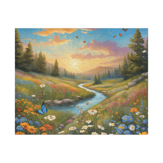 Serene Nature Puzzle - 110, 252, 520, 1014-piece, Family Activity, Home Decor, Gift for Nature Lovers, Mindfulness, Challenge Your 520 pcs (Horizontal) Puzzle The Puzzle Chest