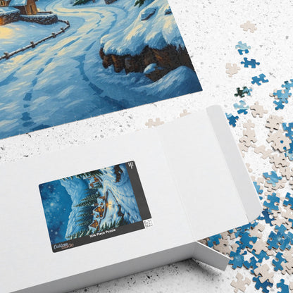 Winter Wonderland Puzzle - Cozy Home Scene, Jigsaw Puzzle for Family Fun, Holiday Activity, Gift Idea, Winter Decor, 110-1014 piece The Puzzle Chest