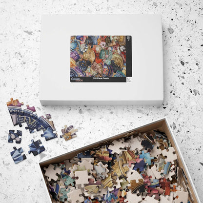 Church Hat Collage Jigsaw Puzzle – Overlapping Vintage Hats with Flowers, Ribbons, and Retro Style Puzzle The Puzzle Chest
