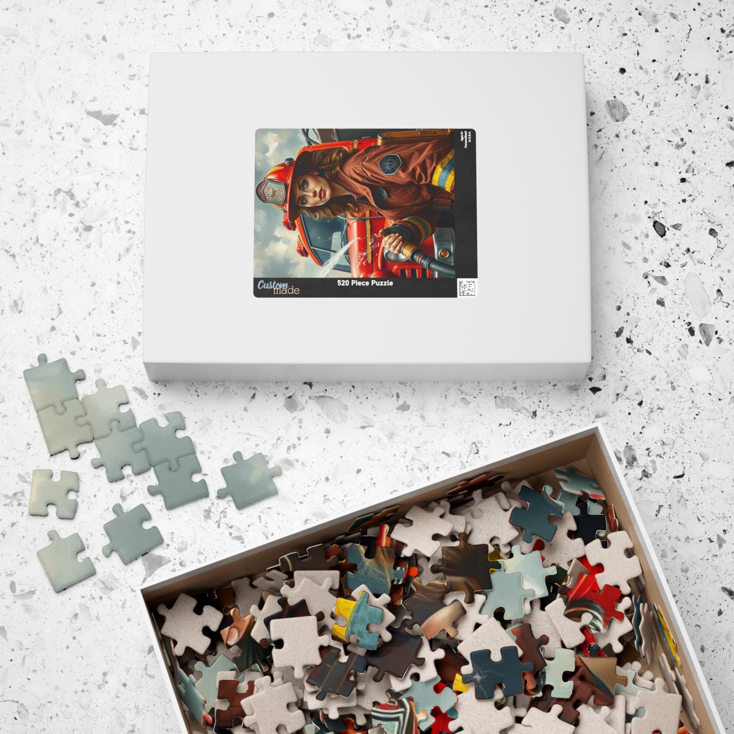 Woman Firefighter Jigsaw Puzzle - 110-1014 Piece | Holiday or Birthday Gift for Firefighters, Fun Family Game Night, Mindfulness Activity Puzzle The Puzzle Chest