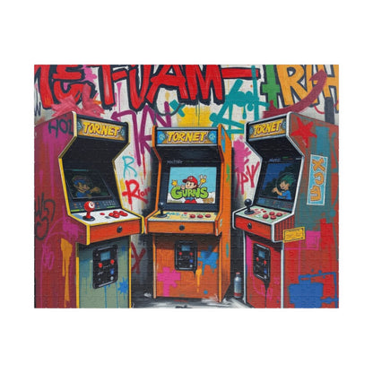 Arcade Nostalgia Puzzle - Pop Art Puzzle for Adults, Retro Gaming, Ideal for Game Lovers, Family Fun, Birthday Gifts, Home Entertainment 520 pcs (Horizontal) Puzzle The Puzzle Chest