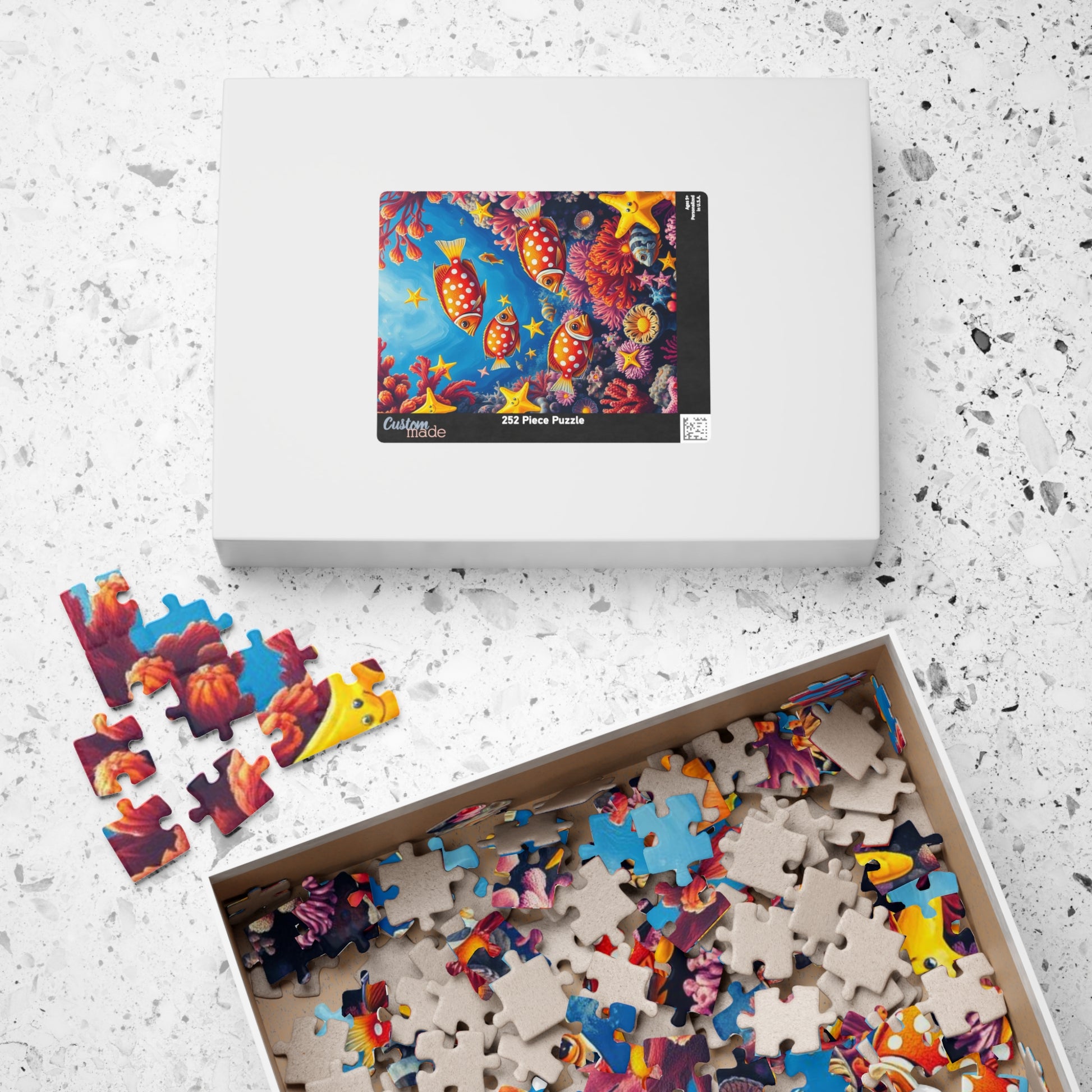 Ocean Puzzle with Tropical Fish, Colorful Underwater Jigsaw Puzzle for Adult, Fun Family Activity, Creative Birthday Holiday Gift for Friend Puzzle The Puzzle Chest