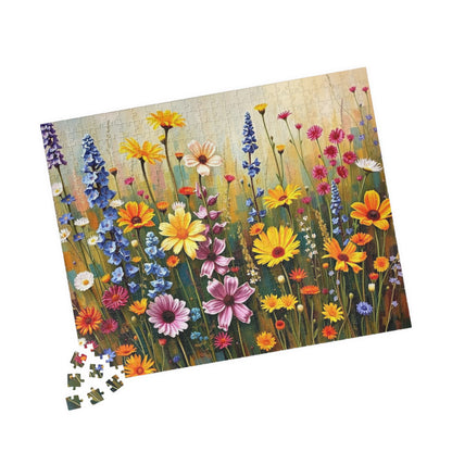 Vibrant Floral Puzzle, Flower Jigsaw Game for Adults Seniors, Family Fun Solo Activity, Mindfulness Gift for Nature Lovers Puzzle Fans Puzzle The Puzzle Chest