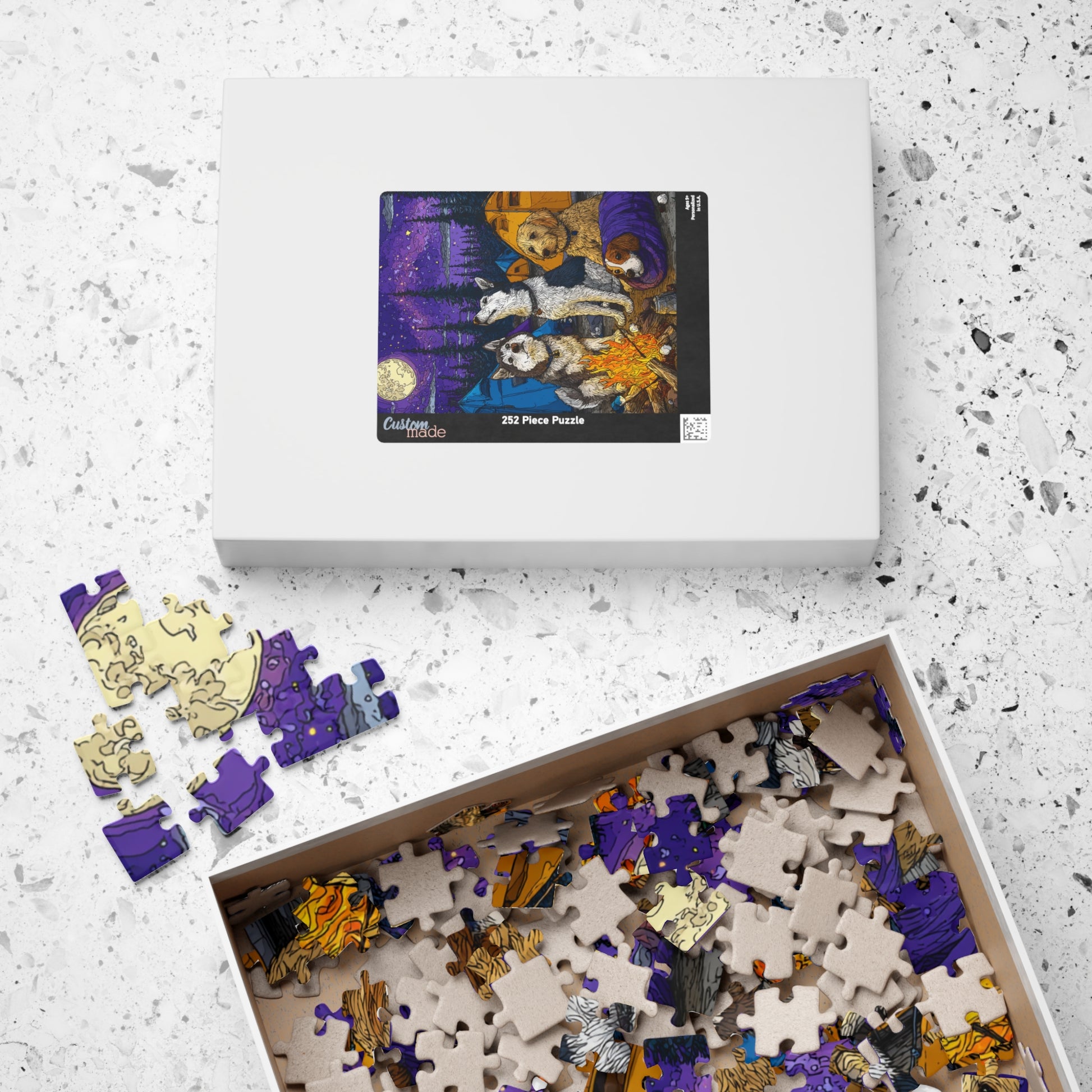 Dog Crew Camping Trip Jigsaw Puzzle, Canine Puzzle for Adults and Kids, Animal Themed Game, Gift for Dog Moms Puzzle The Puzzle Chest