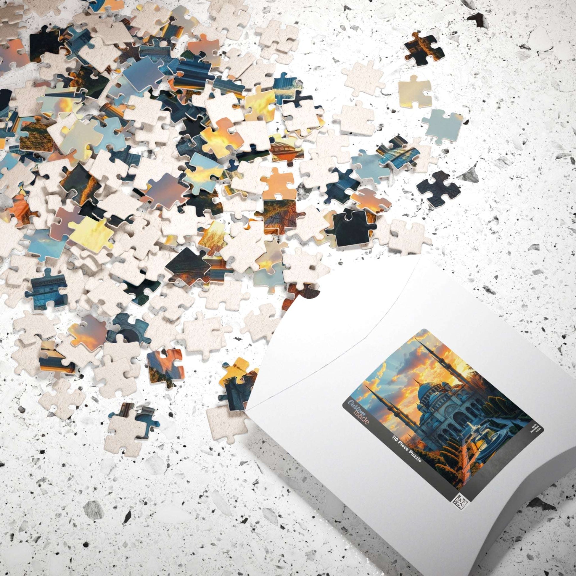 Blue Mosque Puzzle – Jigsaw of Istanbul Landmark, Islamic Architecture and Minarets Puzzle The Puzzle Chest