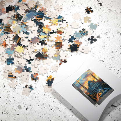 Blue Mosque Puzzle – Jigsaw of Istanbul Landmark, Islamic Architecture and Minarets Puzzle The Puzzle Chest