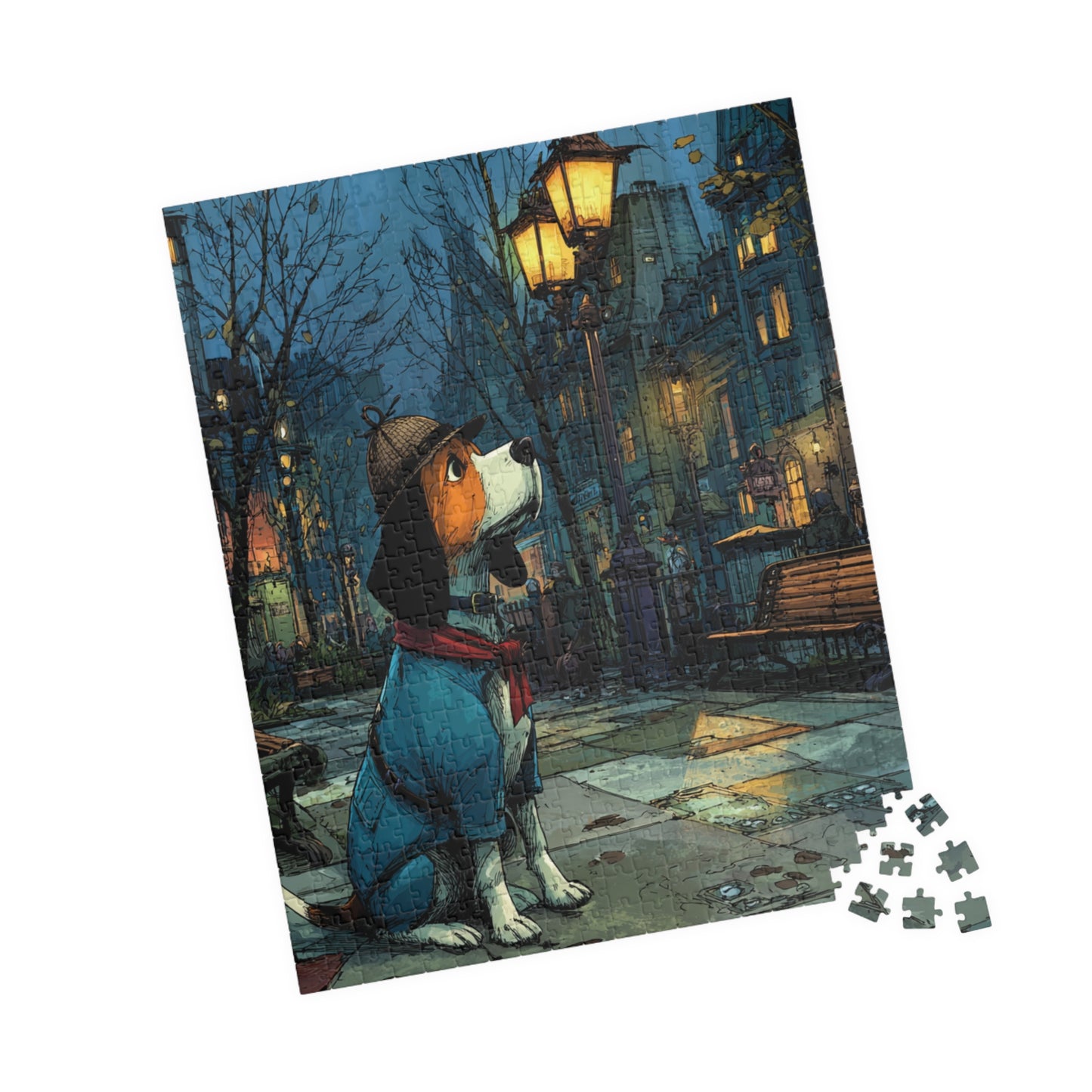 Dog Detective Jigsaw Puzzle - Animal Game, Dog Lover Gift, Family Game Night, Pet-Themed Puzzle for All Ages 520 pcs (Vertical) Puzzle The Puzzle Chest