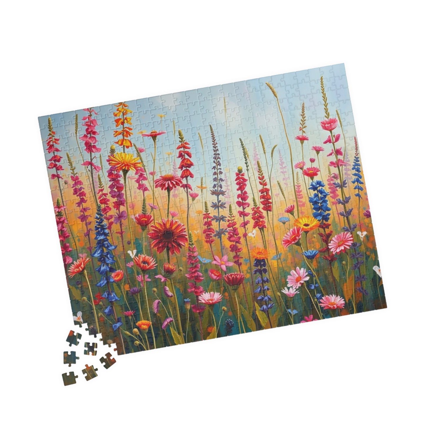 Colorful Floral Jigsaw Puzzle | 110, 252, 520, 1014-piece | Perfect Home Entertainment, Fun Indoor Activity, Brain Teaser, Nature Lover Gift Puzzle The Puzzle Chest