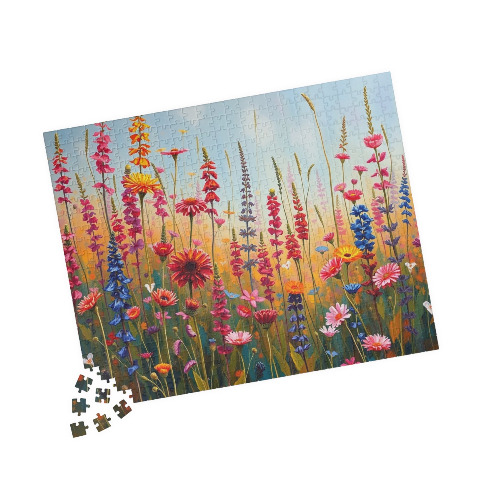 Colorful Floral Jigsaw Puzzle | 110, 252, 520, 1014-piece | Perfect Home Entertainment, Fun Indoor Activity, Brain Teaser, Nature Lover Gift Puzzle The Puzzle Chest