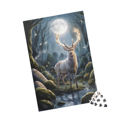 Majestic Stag Puzzle, Whimsical Deer Jigsaw Game, Mind Challenging Relaxing Indoor Activity for Puzzle Enthusiasts Animal Lovers, Nature Puzzle The Puzzle Chest