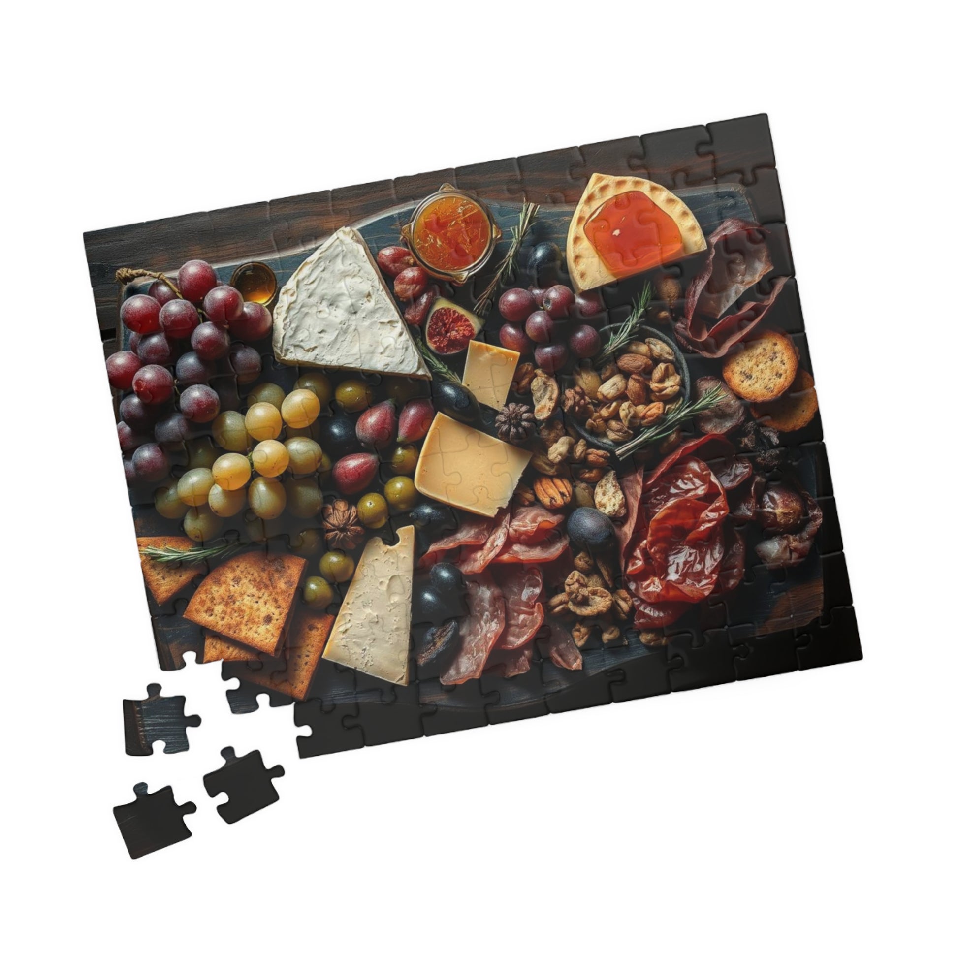 Artisanal Food Jigsaw Puzzle for Adults - 110, 252, 520, 1014-piece, Gourmet Cheeseboard Kitchen Decor, Puzzle Gift for Foodies Puzzle The Puzzle Chest