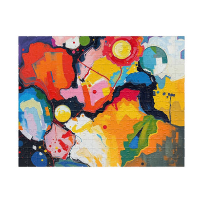 Vibrant Art Abstract Puzzle, Colorful Jigsaw Puzzle for Adults 252 pcs (Horizontal) Puzzle The Puzzle Chest