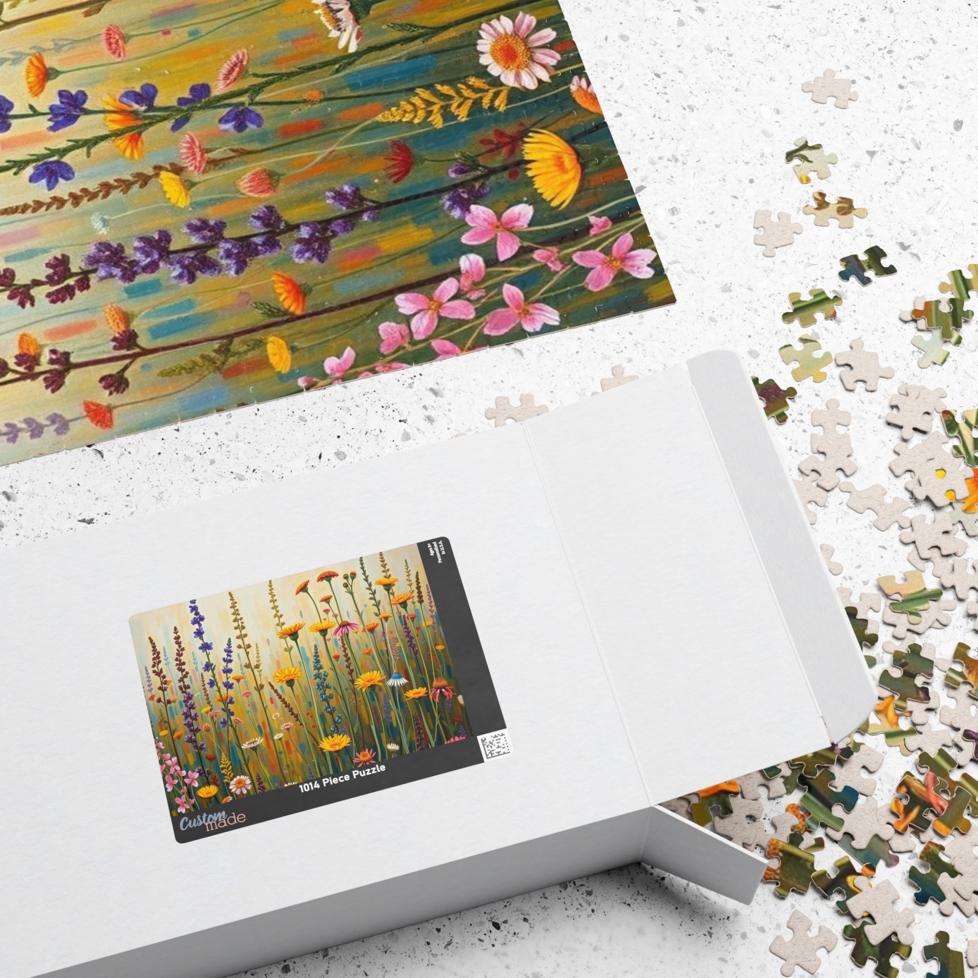 Colorful Floral Art Puzzle | Nature-Themed Puzzle | Fun Family Activity | Unique Gifts for Garden Lovers | Creative Gift Idea | Relaxing Puzzle The Puzzle Chest
