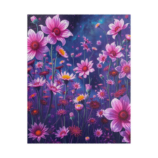 Floral Artwork Puzzle - 110, 252, 520, 1014-piece Flower Jigsaw Game for Adults, Gift for Flower Lovers, Mental Exercise for Seniors 520 pcs (Vertical) Puzzle The Puzzle Chest