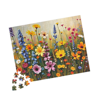 Vibrant Floral Puzzle, Flower Jigsaw Game for Adults Seniors, Family Fun Solo Activity, Mindfulness Gift for Nature Lovers Puzzle Fans Puzzle The Puzzle Chest