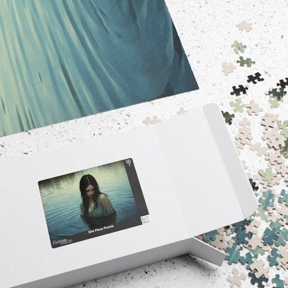 The Veil Between Gothic Jigsaw Puzzle, Mystical Reflection, Enigmatic Water Scene, Gothic Art Print, Gift for Friend, Solo Fun, Game Nights Puzzle The Puzzle Chest