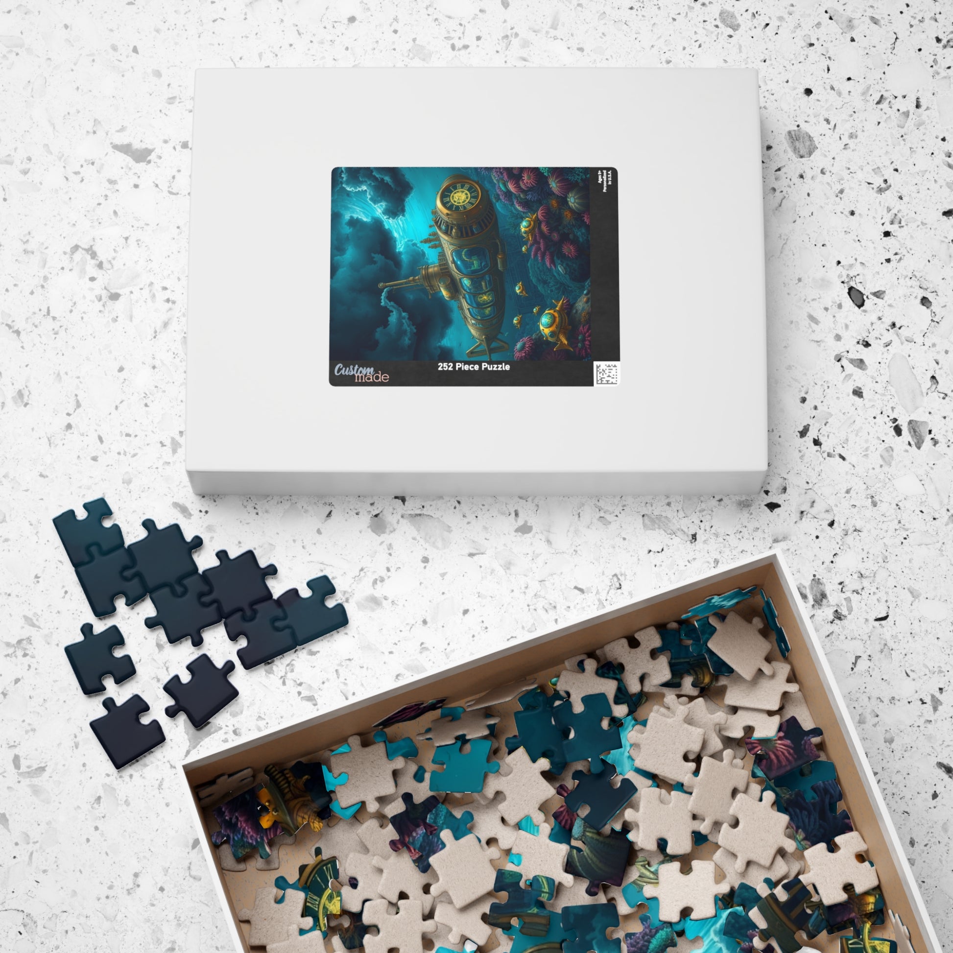Underwater Submarine Puzzle | Steampunk Adventure | Perfect Gift for Ocean Lovers, Family Game Night, Unique Wall Art, Educational Fun Puzzle The Puzzle Chest