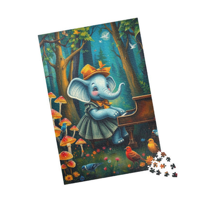 Whimsical Elephant Puzzle - 110, 252, 520, 1014-piece, Puzzle for Adults, Family Fun Activity, Birthday Gift Idea for Animal Lover Puzzle The Puzzle Chest