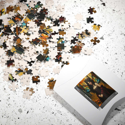 Autumn Crown Fairy Queen Jigsaw Puzzle - Enchanting Artwork, Family Fun, Fantasy Gift for Puzzle Lover, Unique Decor, Mindfulness Activity