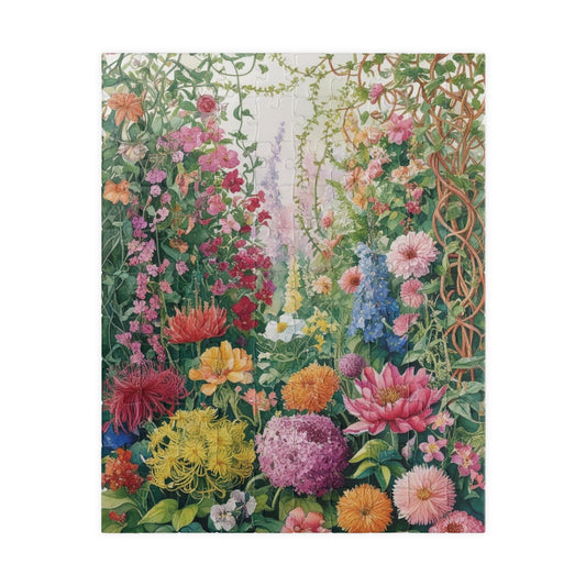 Wildflowers and Vines Puzzle, Garden Flowers Jigsaw, Floral Nature Themed Tabletop Game, 110-1014 Piece Botanical Art, Fun Family Activity 110 pcs (Vertical) Puzzle The Puzzle Chest