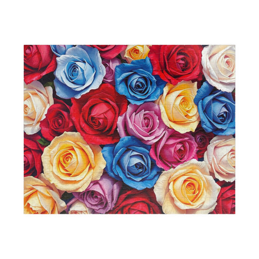 Beautiful Floral Rose Puzzle 1000 Piece Jigsaw Puzzle for Adults Perfect Gift for Family Bonding, Game Night, Flower Lovers, Mental Exercise 520 pcs (Horizontal) Puzzle The Puzzle Chest