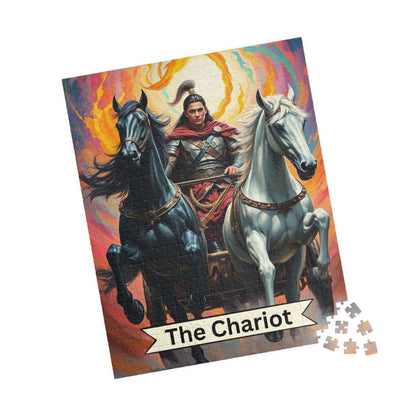 Mystical Chariot Puzzle - Tarot Card Style Jigsaw 110, 252, 520, 1014-piece, Gift, Game Night, Family Fun, Mind Teaser, Collector's Item Puzzle The Puzzle Chest