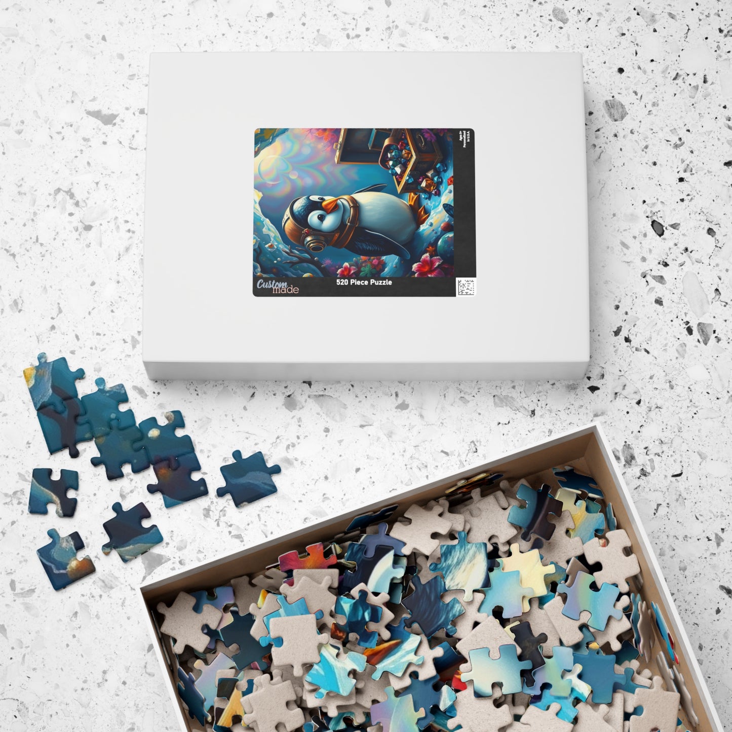 Whimsical Penguin Treasure Jigsaw Puzzle (110, 252, 520-piece) Puzzle The Puzzle Chest