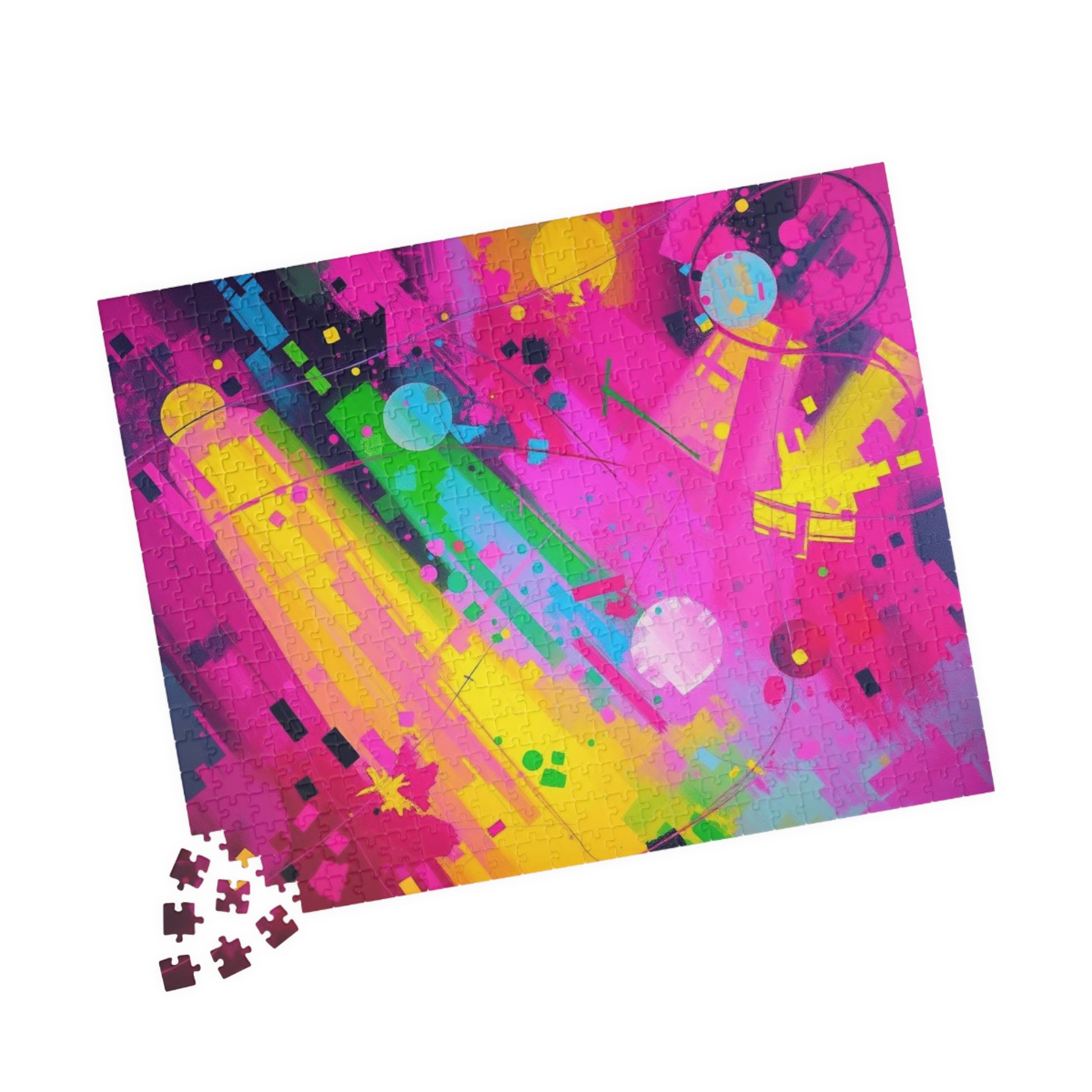 Vibrant Abstract Puzzle - Colorful Jigsaw Game for Adults Puzzle The Puzzle Chest