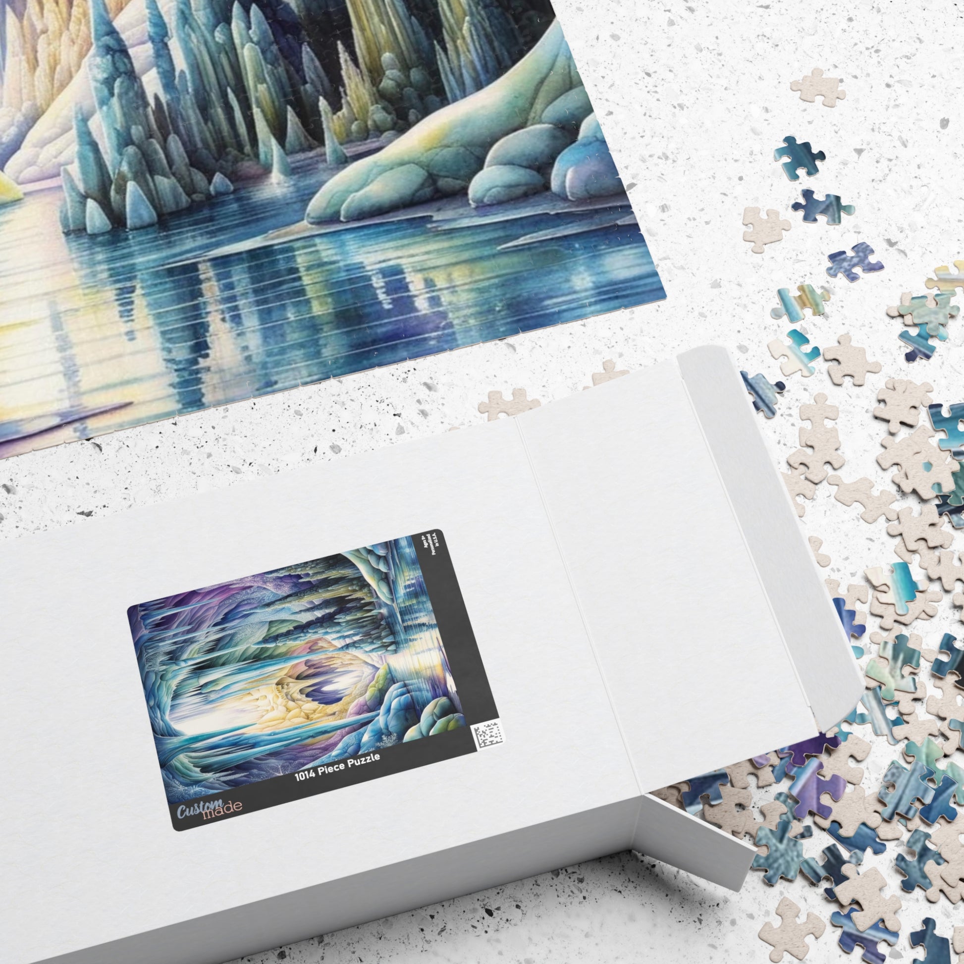 Ice Cave Trippy Puzzle | 110-1014 Piece Fantasy Jigsaw Game for Adult | Challenging Puzzle Perfect for Cozy Night, Family Bonding, and Gifts Puzzle The Puzzle Chest