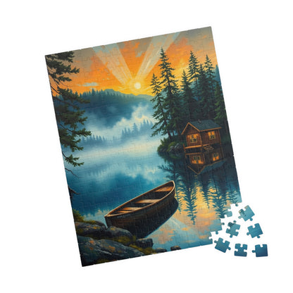 Serene Nature Scene Puzzle, 110-1014 Piece Jigsaw Puzzle, Tranquil Home Decor, Family Activity, Gift for Nature Lovers Puzzle The Puzzle Chest