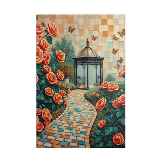 Serenity Garden Jigsaw Puzzle, Relaxing Activity for Adults, Gift for Garden Lovers, Home Entertainment, Mindfulness Activity Brain Teaser 1014 pcs (Vertical) Puzzle The Puzzle Chest