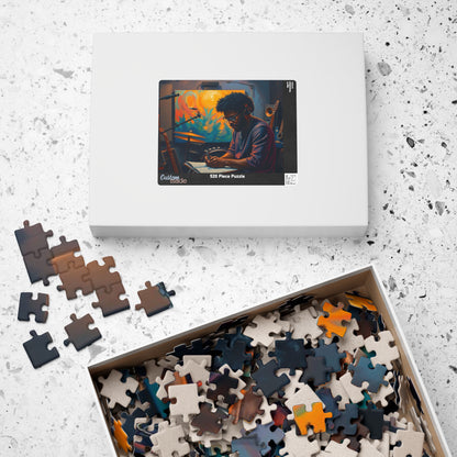 Black Musician Jigsaw Puzzle - African American Man, Black Art, Father's Day Puzzle Lover Afrocentric Gift for Friend Art Enthusiast Puzzle The Puzzle Chest