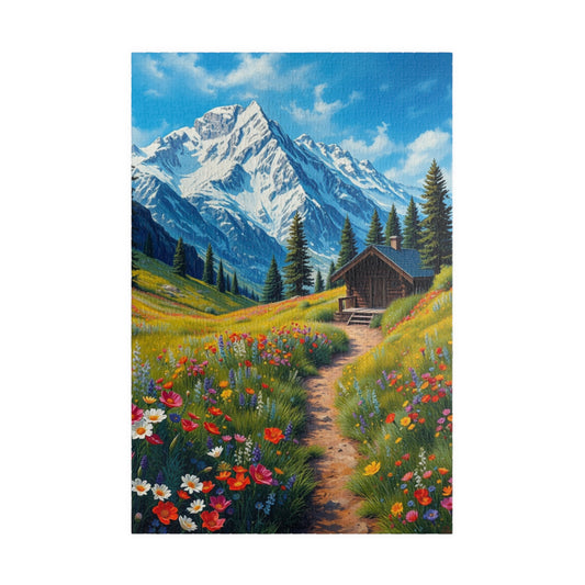 Mountain Landscape Puzzle, Scenic Nature Jigsaw, Perfect Gift for Nature Lovers, Family Game Night, Home Decor 1014 pcs (Vertical) Puzzle The Puzzle Chest