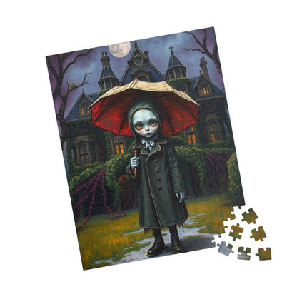 Spooky Gothic Puzzle, Victorian Orphan Illustration Jigsaw Game, Mysterious Halloween Gift, Fun Family Activity, 110 252 520 1014-piece Puzzle The Puzzle Chest