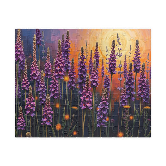 Floral Sunrise Puzzle - Mindful Jigsaw Fun for Garden Lover, Family Game Night or Solo Entertainment, Cozy Evening, Nature Enthusiast Gift 110 pcs (Horizontal) Puzzle The Puzzle Chest