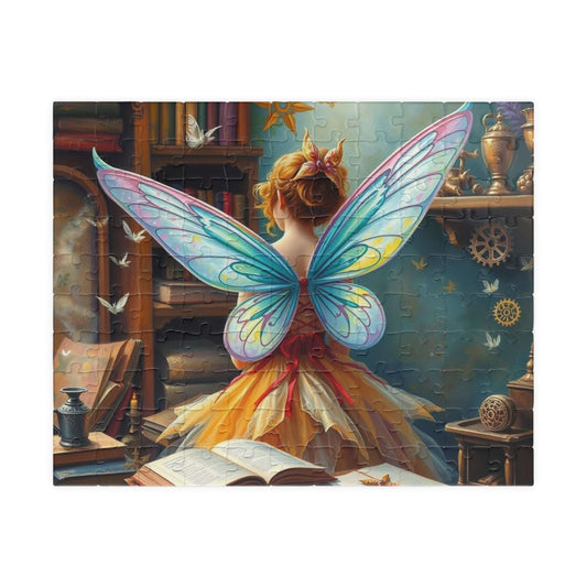 Fairy Steampunk Jigsaw Puzzle, Enchanting Adult Puzzle Lover Gift for Solo Fun or Family Activity, Birthday Holiday Gift Idea, Brain Teaser 110 pcs (Horizontal) Puzzle The Puzzle Chest