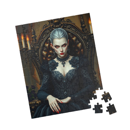 Gothic Vampire Puzzle, Dark Fantasy Art Jigsaw Game for Adult Puzzle Lovers, Home Entertainment, Gift for Friends, Mindfulness Brain Teaser Puzzle The Puzzle Chest