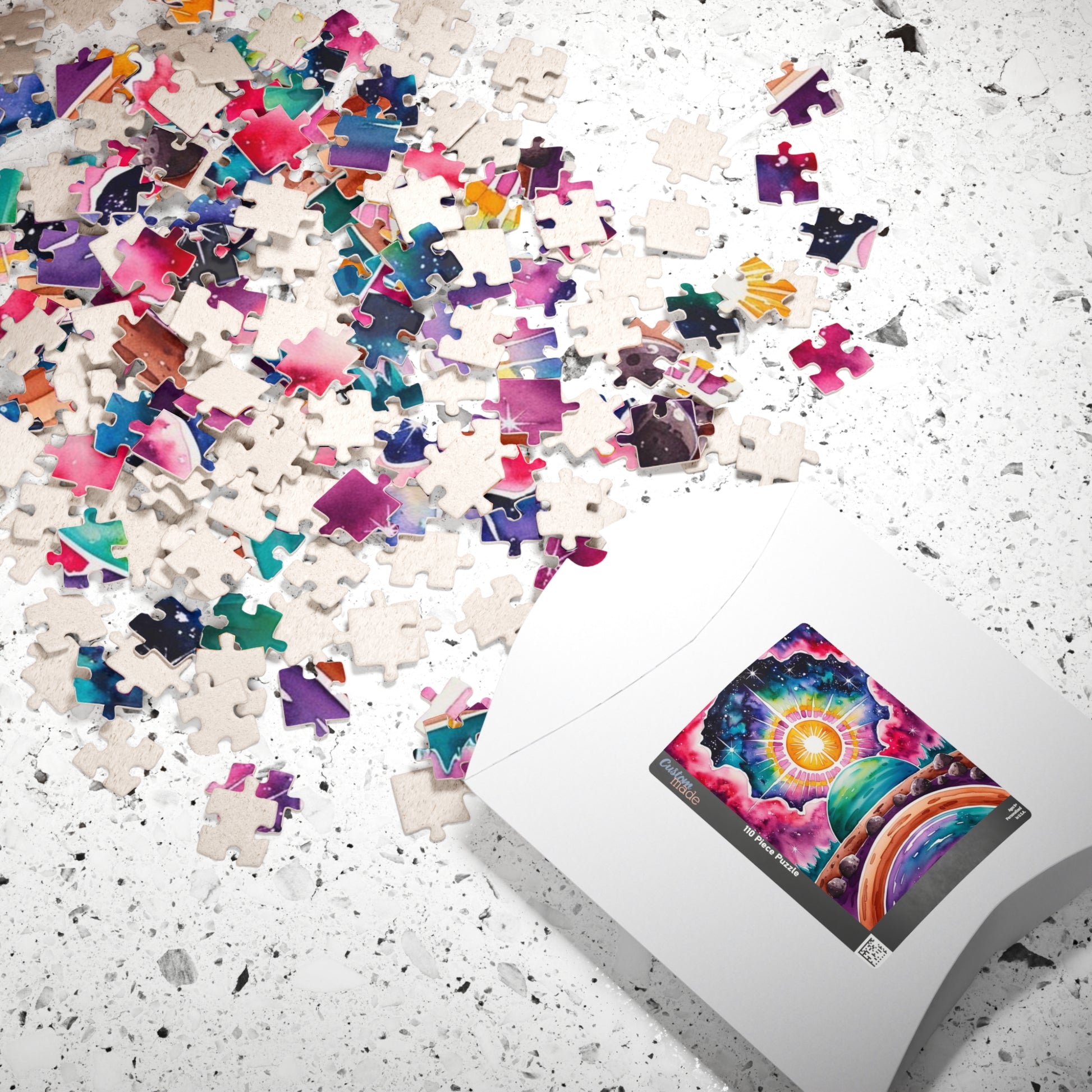 Galactic Sunrise Jigsaw Puzzle, Space Themed Puzzle with Stars Nebulae and Asteroids, Family Game Night Activity, Puzzle Enthusiast Hobbyist Puzzle The Puzzle Chest