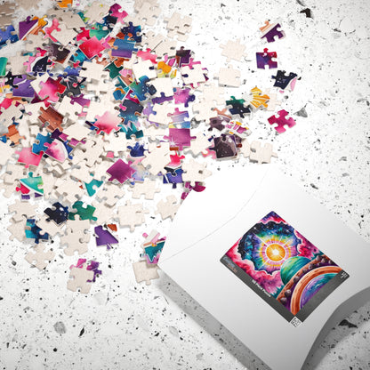 Galactic Sunrise Jigsaw Puzzle, Space Themed Puzzle with Stars Nebulae and Asteroids, Family Game Night Activity, Puzzle Enthusiast Hobbyist Puzzle The Puzzle Chest