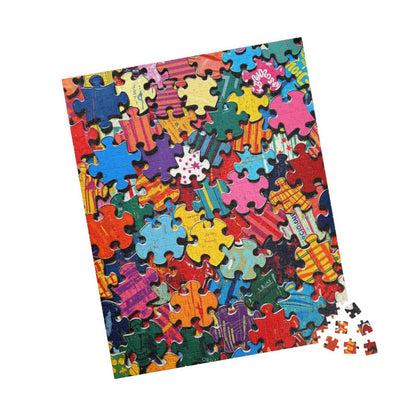 Chaotic Puzzle Piece Jigsaw Puzzle, Challenging Collage Art Game Ideal for Family Bonding Time, Adult Solo Fun, Friend Gift for Puzzle Lover Puzzle The Puzzle Chest