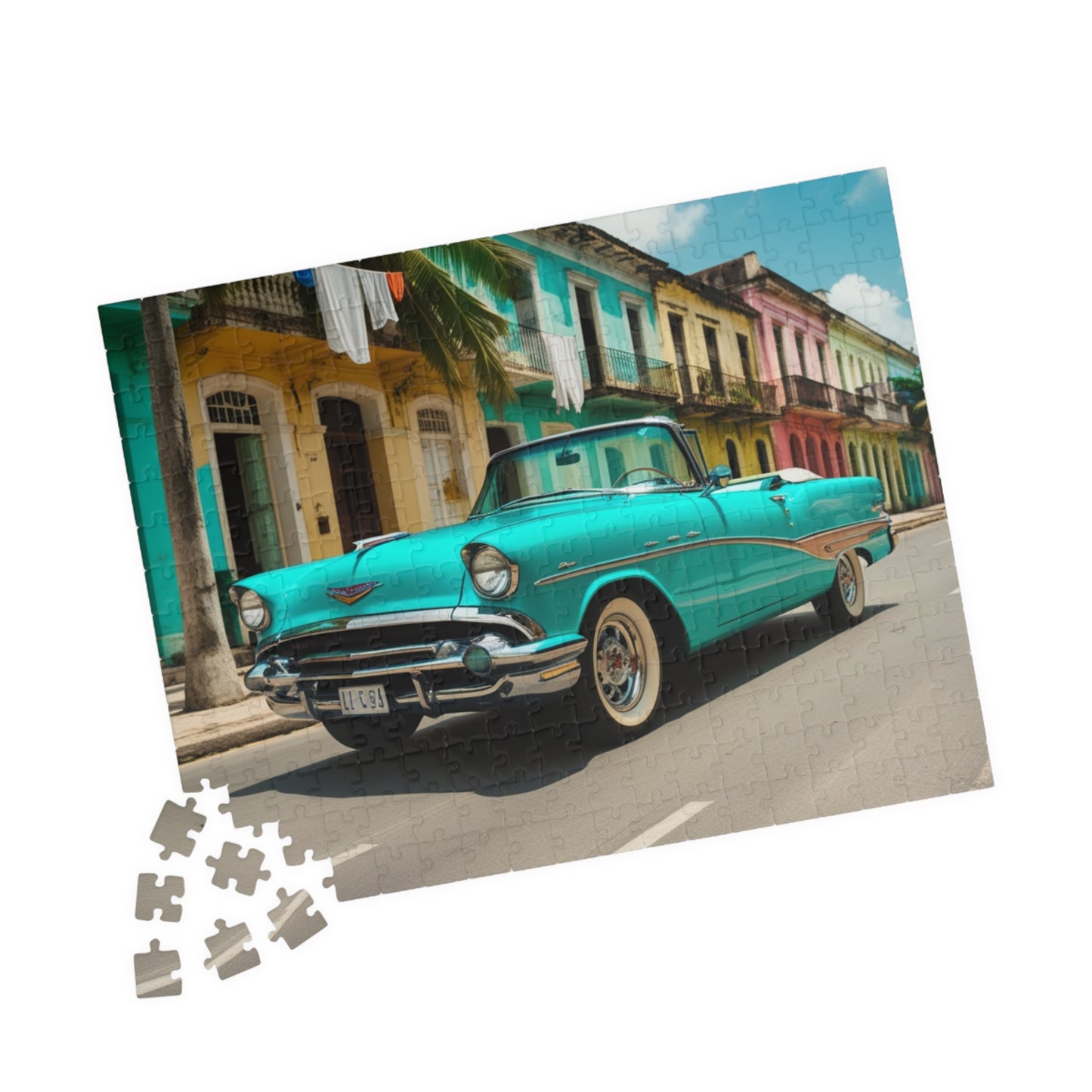 Vintage Car Puzzle - 1957 Convertible Jigsaw Game Puzzle The Puzzle Chest