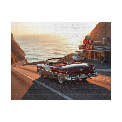 Vintage Car Jigsaw Puzzle - Retro 1954 98 Starfire Convertible 252 pcs (Horizontal) Puzzle The Puzzle Chest