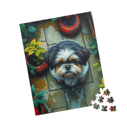 Whimsical Dog Jigsaw Puzzle - Shih Tzu, Gift for Pet Lovers, Family Fun Activity, Home Decor, Rainy Day Playtime, Animal Lovers Collection Puzzle The Puzzle Chest