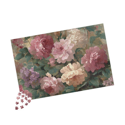 Floral Vintage Roses Puzzle – Botanical Jigsaw Puzzle