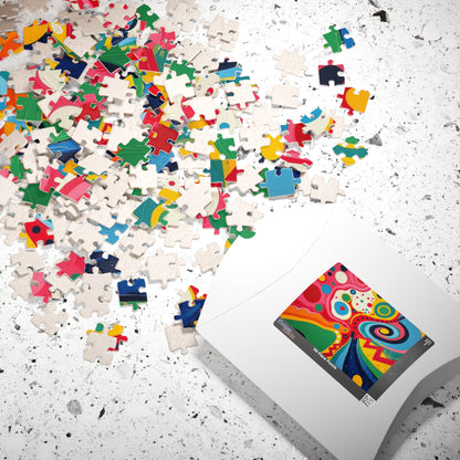 Vibrant Abstract Jigsaw Puzzle for Adult Entertainment Puzzle The Puzzle Chest