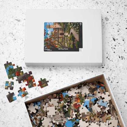Alhambra Palace Landmark Puzzle, Spanish Architecture Jigsaw Game, Pomegranate Tree Garden, Family Entertainment, Quiet Leisure Activity Puzzle The Puzzle Chest
