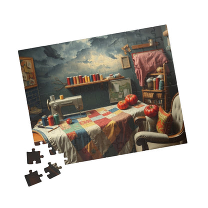 Cozy Sewing Room Jigsaw Puzzle, Quilting Studio DIY Jigsaw Game, 110-1014Piece Toy, Crafting Hobby Gift, Relaxing Fun Family Activity, Gift
